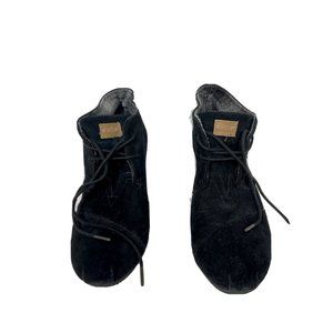 TOMS 300513 Womens 11M Black Desert Wedge Heel 2 Eye Casual Ankle Booties Boots